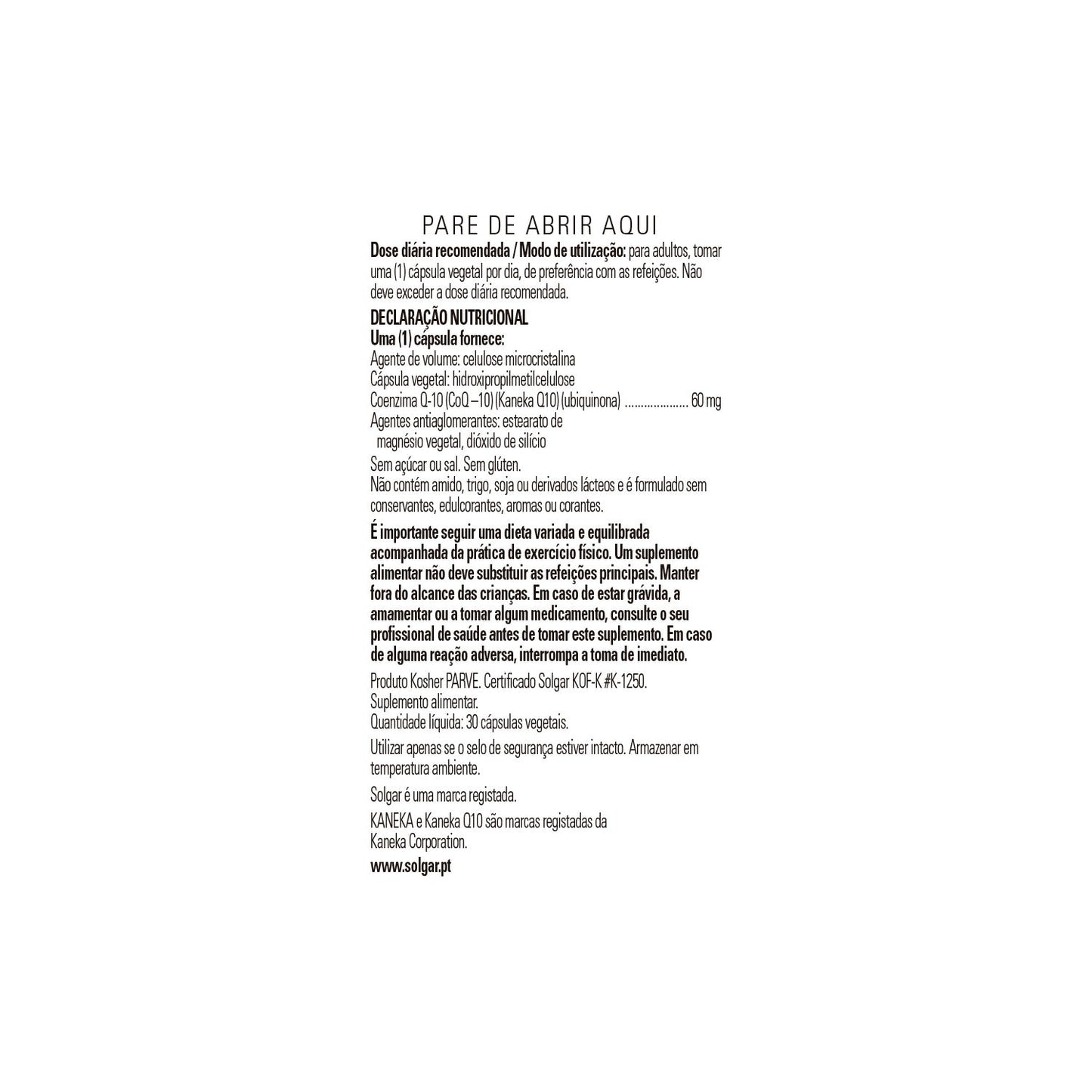 Solgar Coenzima Q-10 60mg 30vcaps