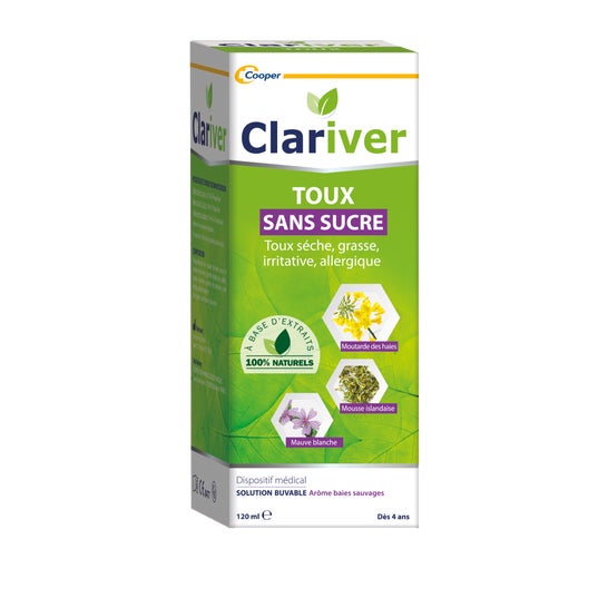 Clariver Tos Solución Bebible sin Azúcar 120ml