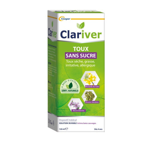 Clariver Tos Solución Bebible sin Azúcar 120ml