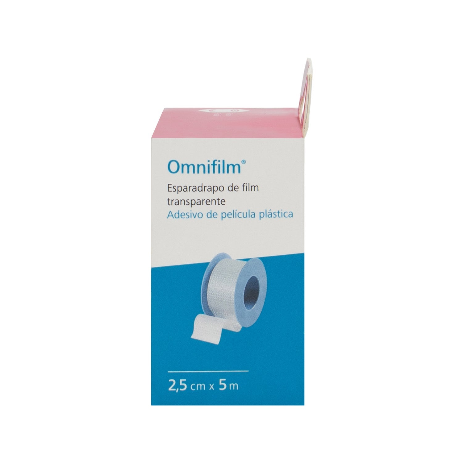 Omnifilm esparadrapo hipoalérgico transparente 5mx2,5cm