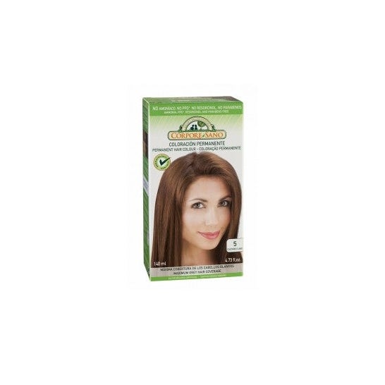 Corpore Sano Tinte Permanente Nº 5 Castaño Claro 140ml