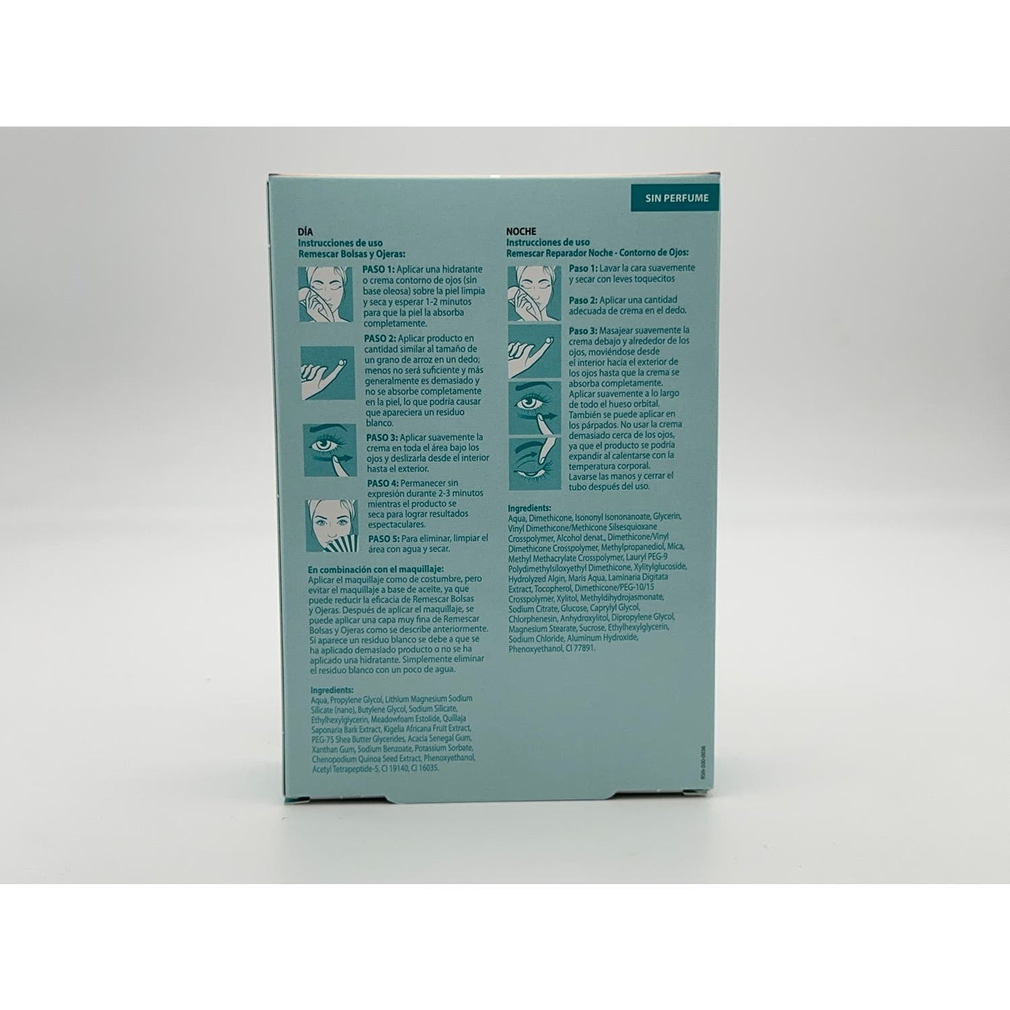 Remescar Programa Corrector Bolsas y Ojeras+Reparador Noche 2x8ml