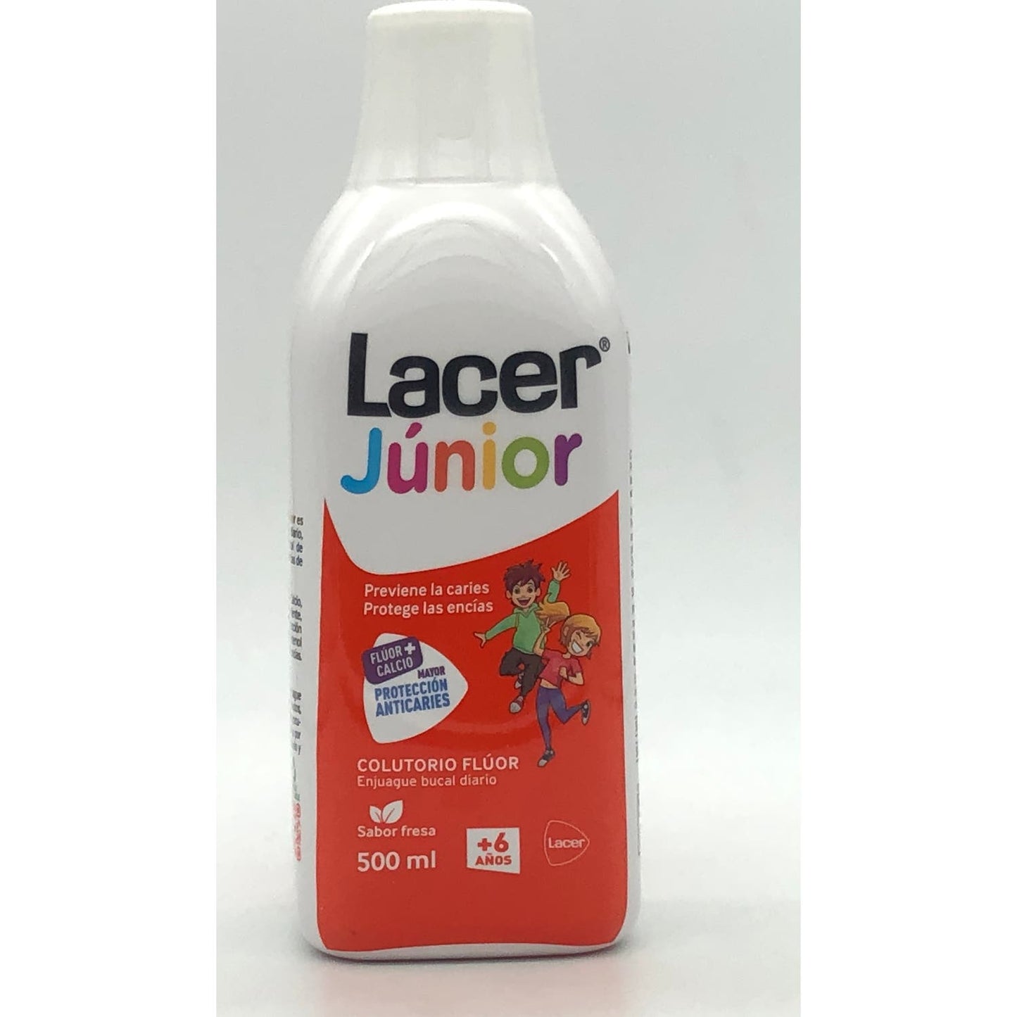 Lacer Júnior Colutorio Diario Flúor Fresa 500ml