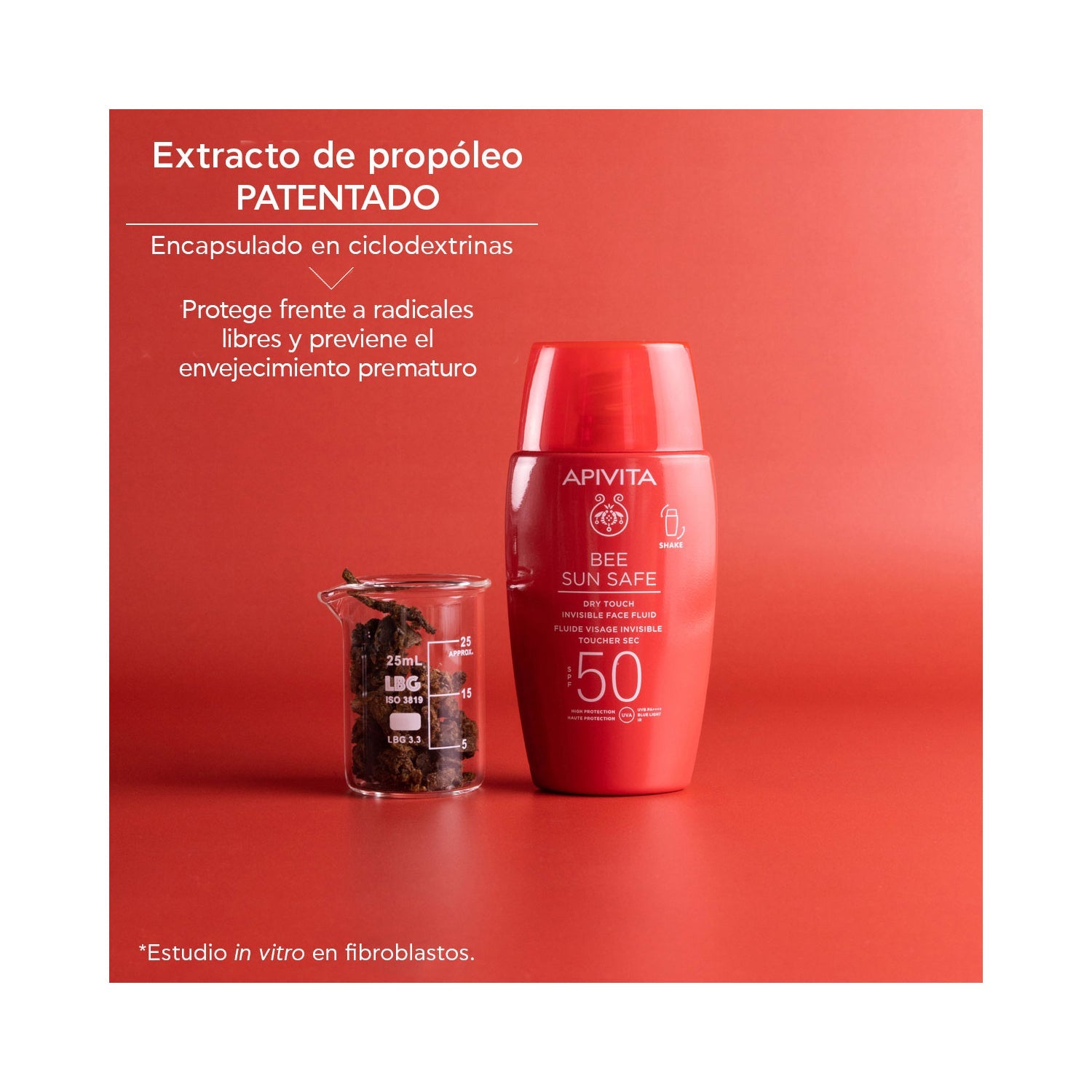 Apivita Bee Sun Safe Fluido Facial Invisible Dry Touch SPF50+ 50ml