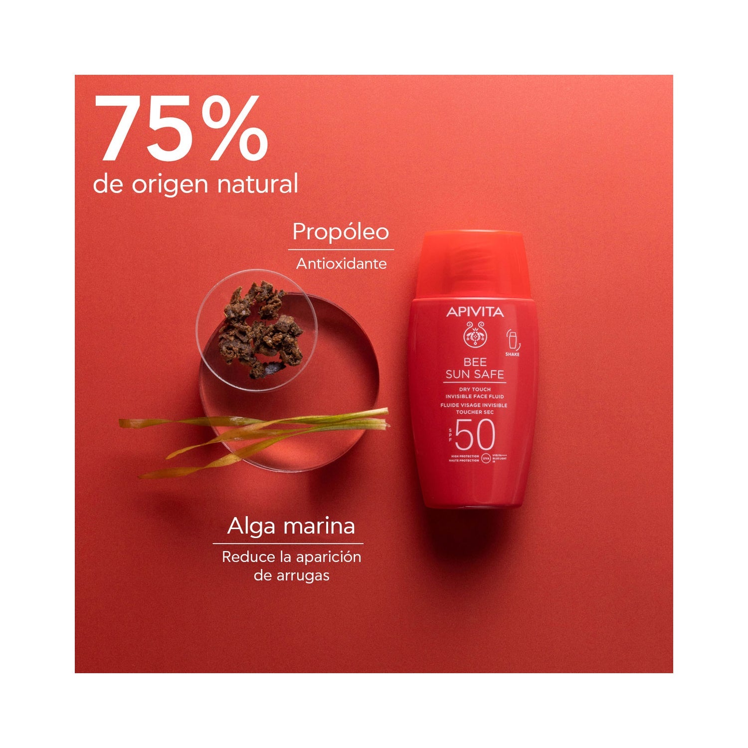 Apivita Bee Sun Safe Fluido Facial Invisible Dry Touch SPF50+ 50ml