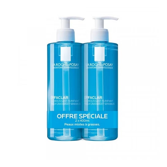 La Roche-Posay Effaclar Gel Limpiador Purificante 2x400ml