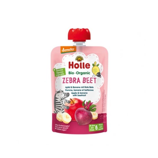 Holle Smoothie Zebra Beet +6M Manzana Plátano Remolacha 100g