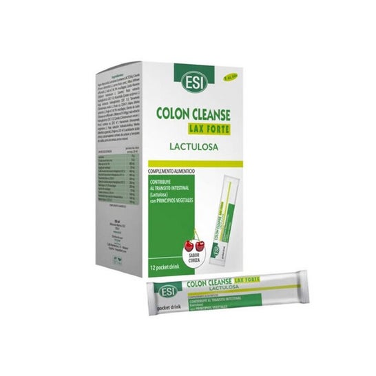 ESI Colon Cleanse Lax Forte Lactulosa Pocket Drink 12uds