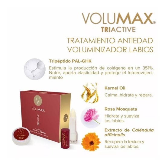 Volumax® Triactive tratamiento antiedad voluminizador de labios 2x4g