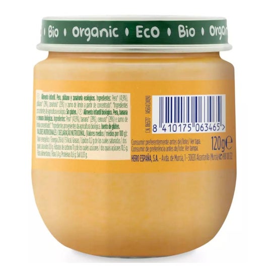 Hero Baby Solo Pera Platano y Zanahoria 120 g