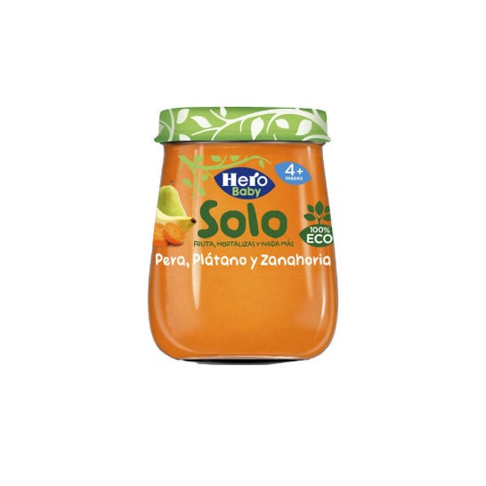 Hero Baby Solo Pera Platano y Zanahoria 120 g