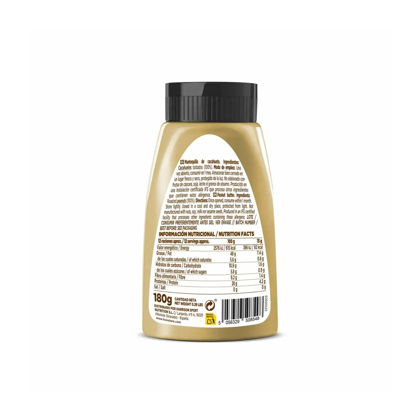 HSN Crema Extra Cremosa de Cacahuete 180g
