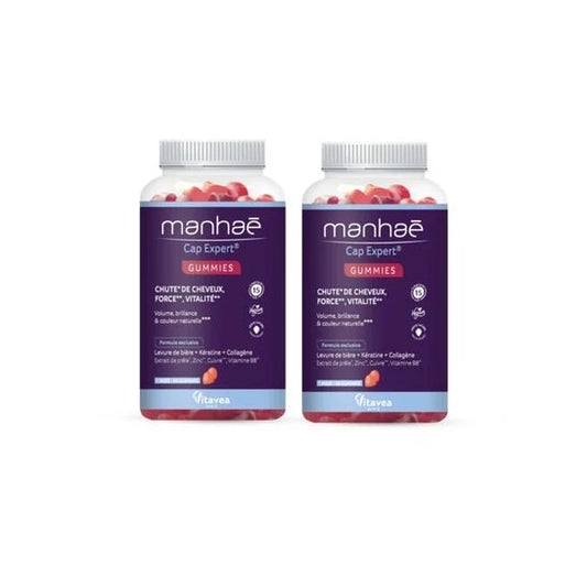 Manhae Pack Gummies Anticaída Fuerza Vitalidad 2x60uds