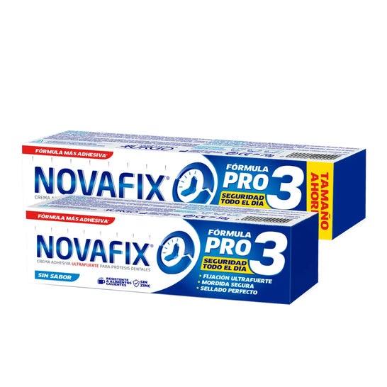 Novafix Pro3 Sin Sabor Crema Adhesiva 70g + 50g
