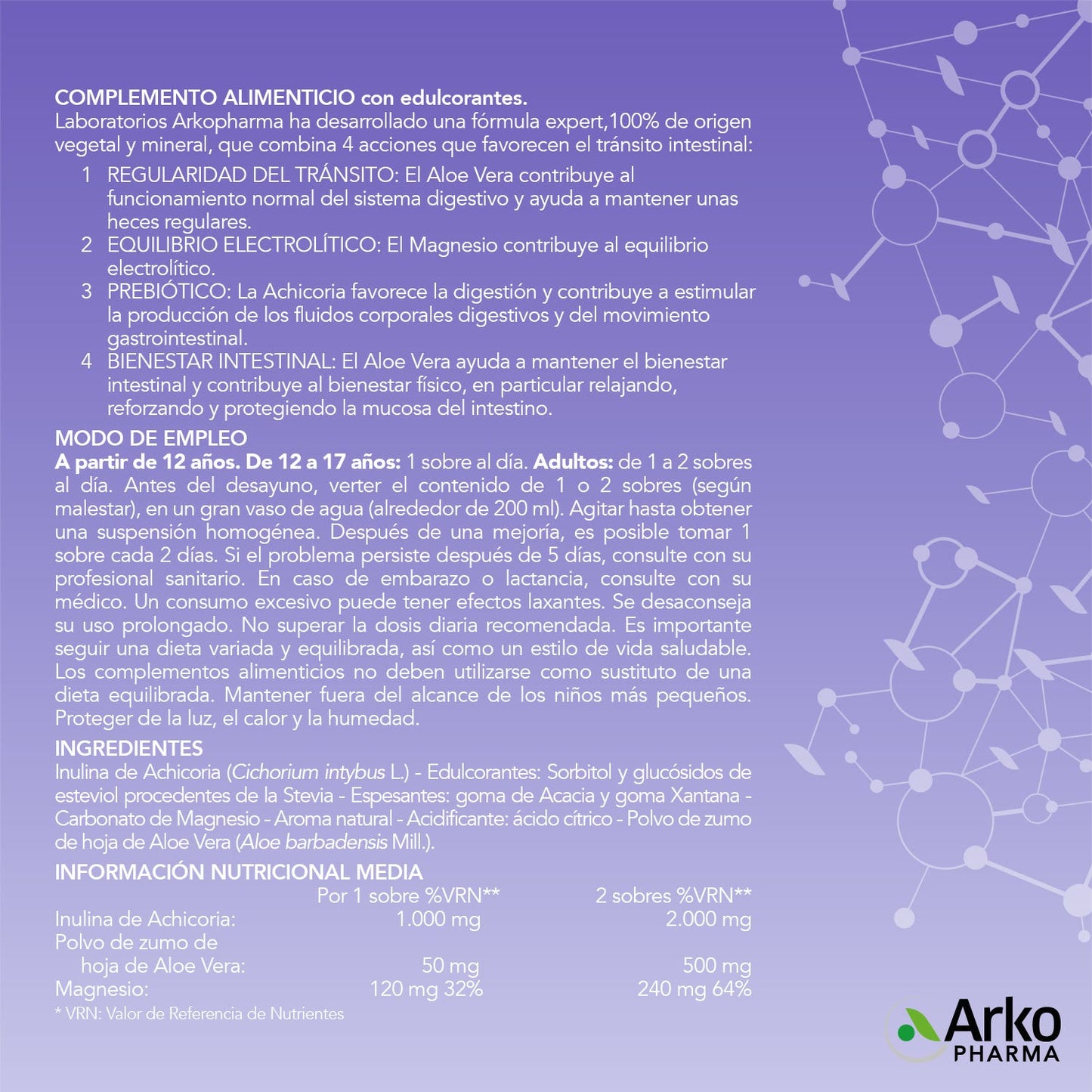 Arkopharma Arkocápsulas Regularidad Intestinal 10 sobres