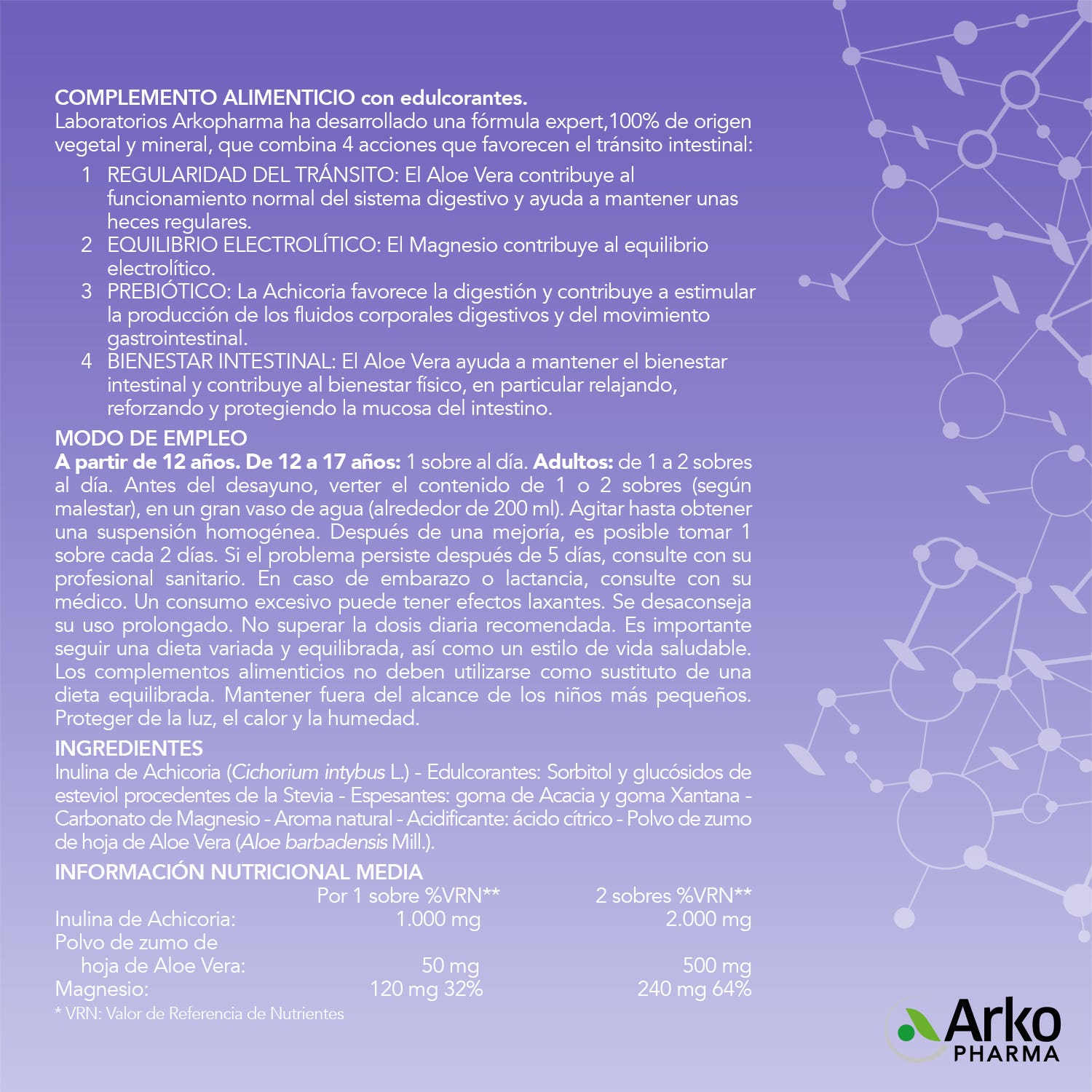Arkopharma Arkocápsulas Regularidad Intestinal 10 sobres