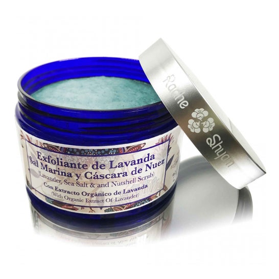 Radhe Shyam Exfoliante de Lavanda Sal Marina y Nuez 300 g