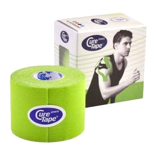 Cure Tape Vendaje Neuromuscular Verde 5 cmx5 M