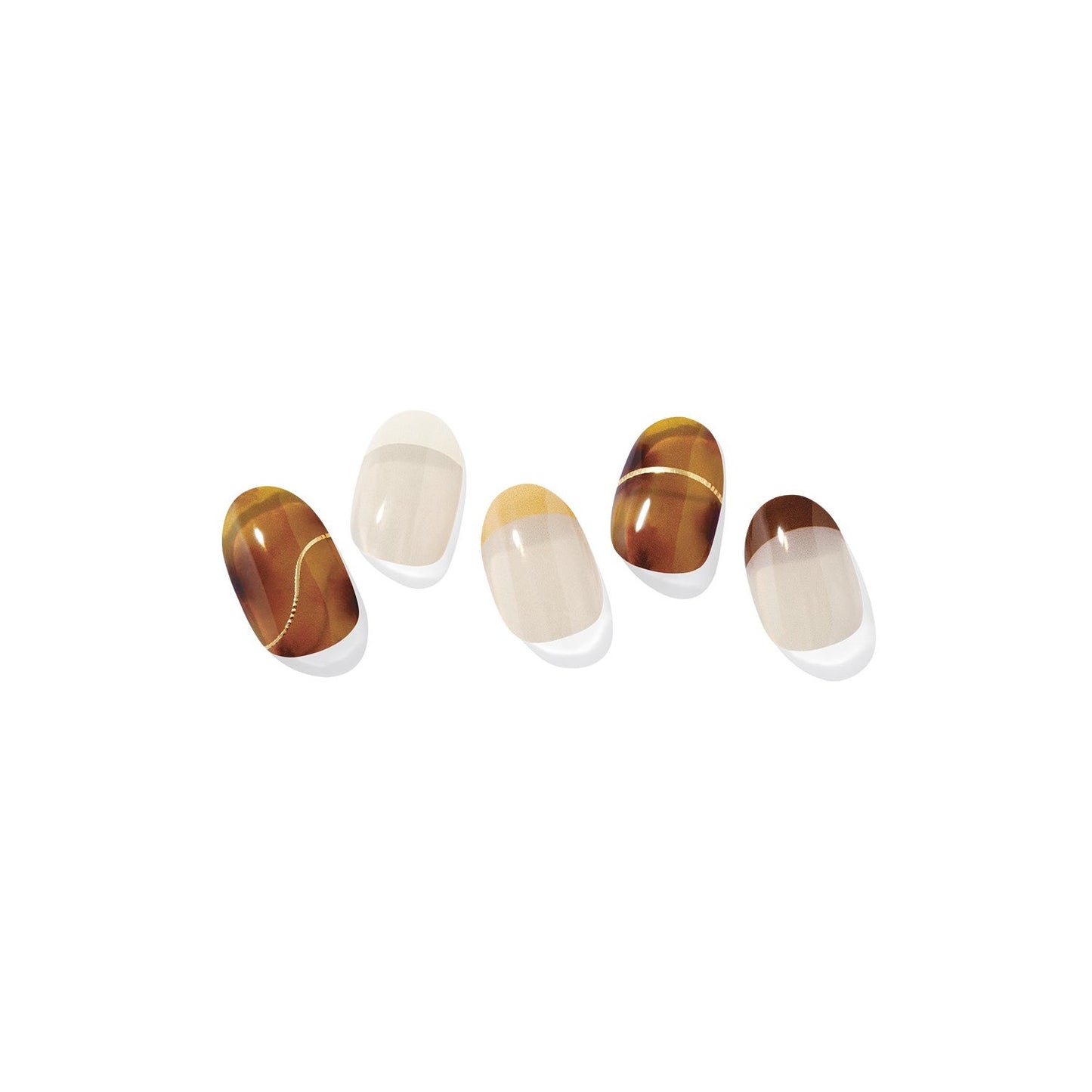 Ohora Gel Nail Strips N Amber French 30uds