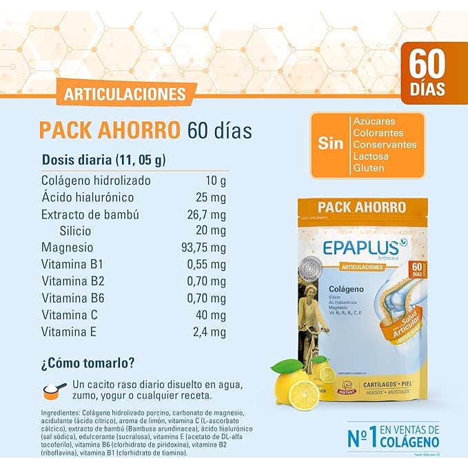 Epaplus Arthicare Colágeno + Silicio Sabor Limón 668g