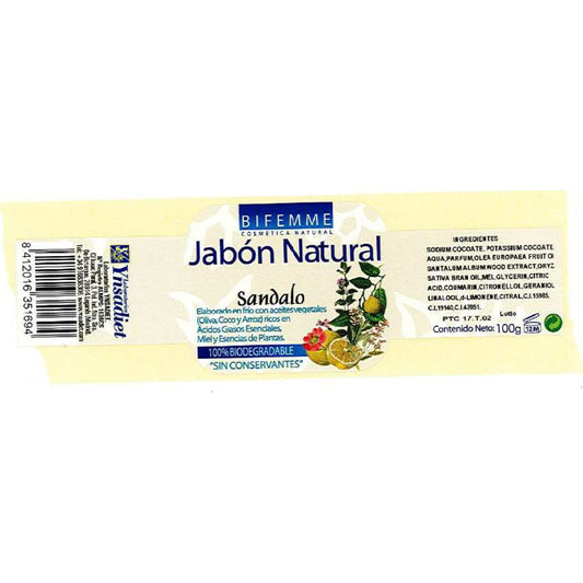 Bifemme Jabón Natural de Sándalo 100 g