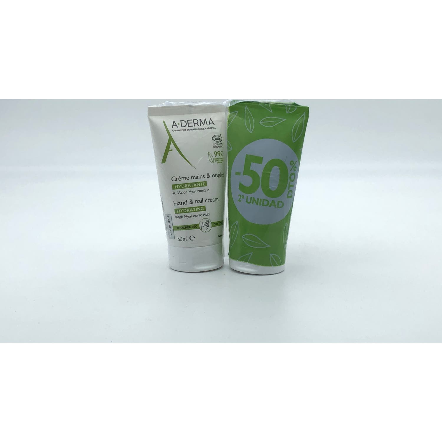 A-Derma Crema de Manos y Uñas Reparadora 2x50ml
