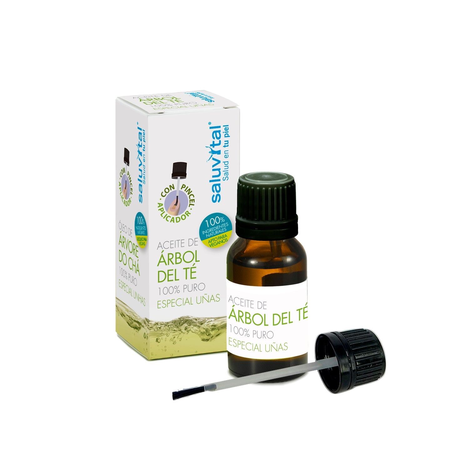 Saluvital Aceite de Árbol de Té Puro 100% Natural Especial Uñas 10ml