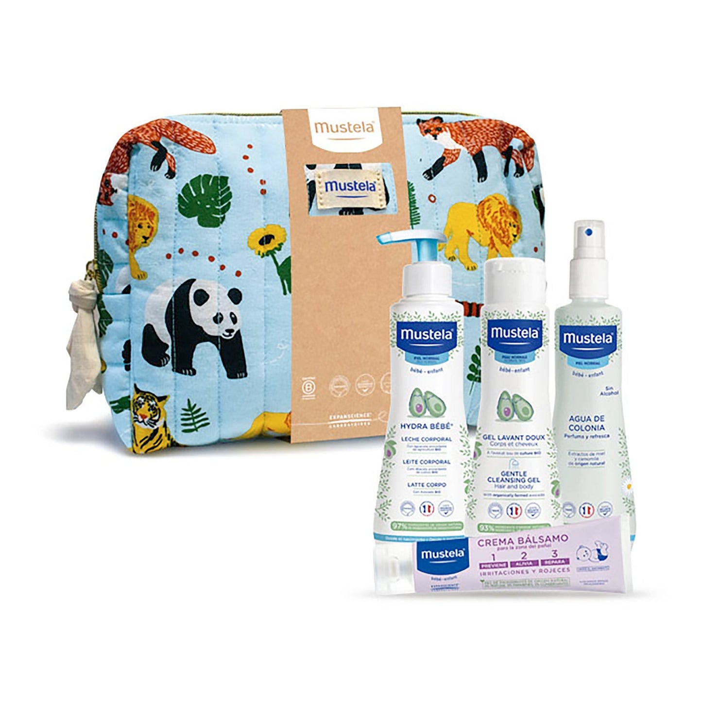 Mustela Productos Higiene Infantil y Neceser Jungla Kit