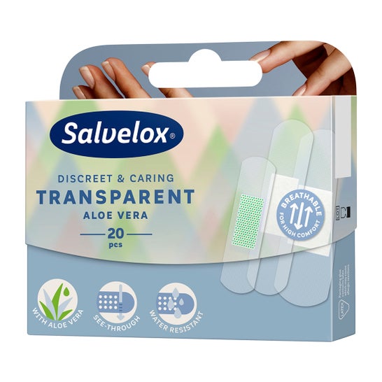 Salvelox apósito adhesivo Aloe Vera transparente 20 uds