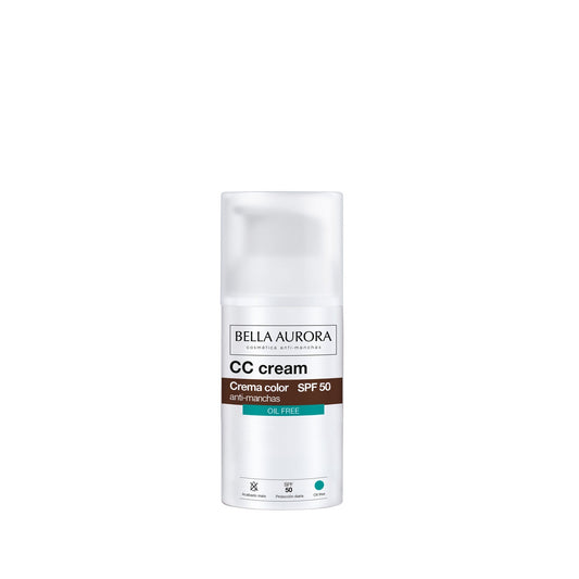 Bella Aurora CC Cream Crema Color Anti-Manchas SPF50+ Oil Control 30ml