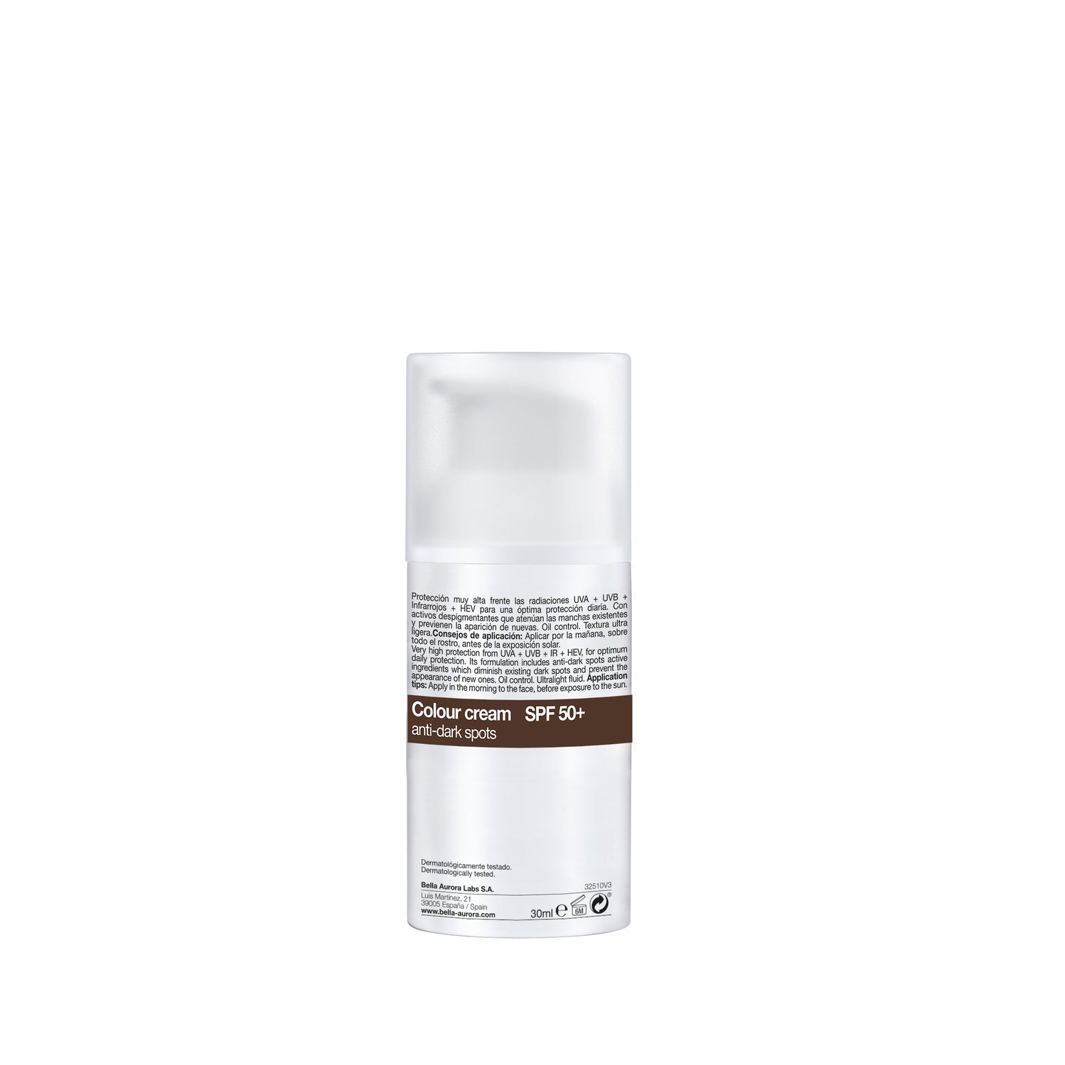 Bella Aurora CC Cream Crema Color Anti-Manchas SPF50+ Oil Control 30ml