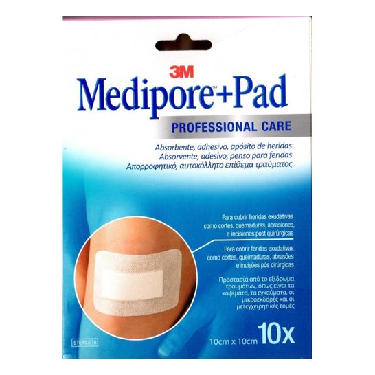3M Medipore+ Pad Apósito Esteril 10x10cm 10uds