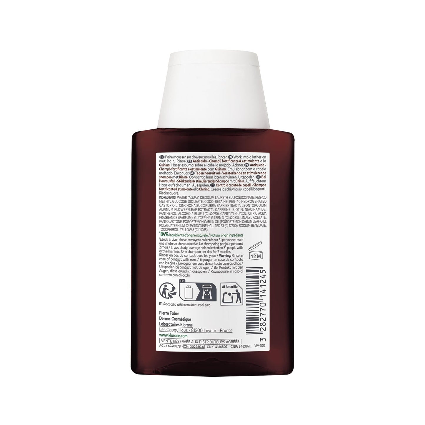 Klorane Champú Anticaída Quinina 100ml