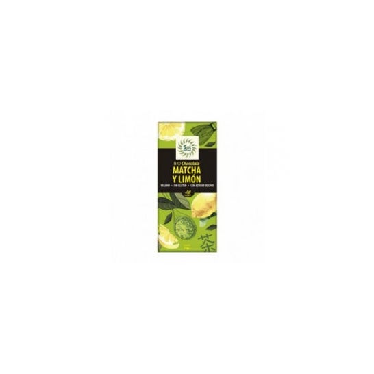 Solnatural Choco Té Matcha Limón Bio 70g
