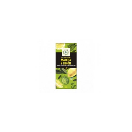 Solnatural Choco Té Matcha Limón Bio 70g