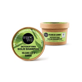 Organic Shop Detoxifying Solid Shampoo Volcanic Ash Bamboo 60 g