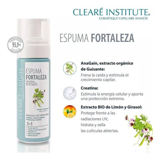 Clearé Institute Espuma Fortaleza Anticaída 150 ml