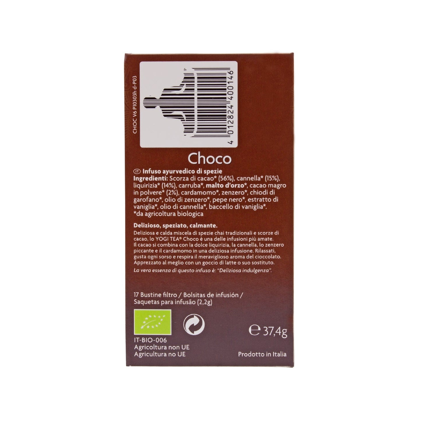 Yogi Tea chocolate 17 bolsas
