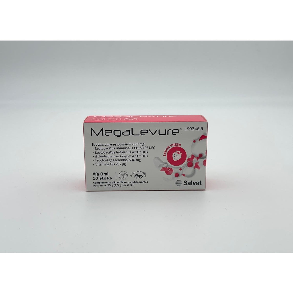 MegaLevure Sabor Fresa 10uds