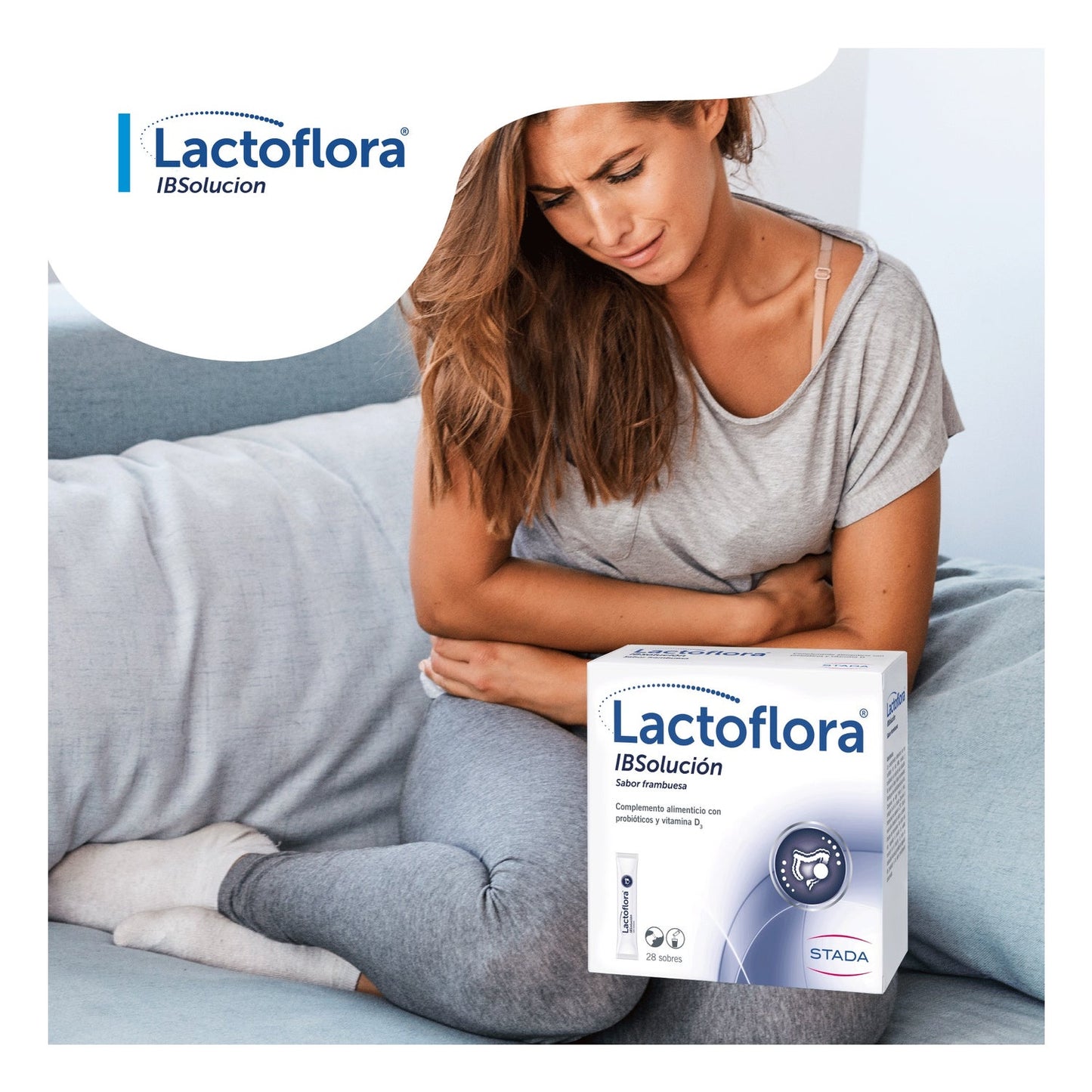 Lactoflora IBSolución Sabor Frambuesa 28 sobres