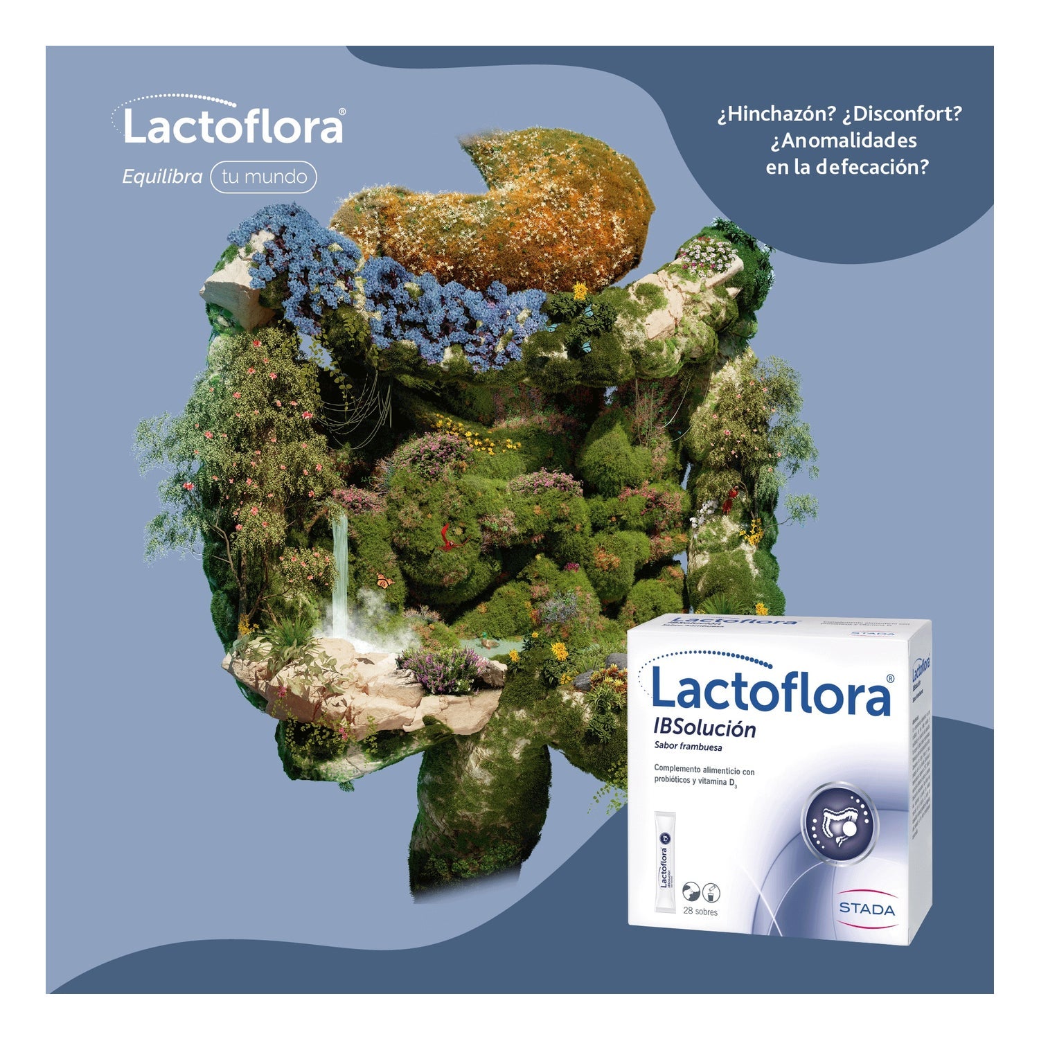 Lactoflora IBSolución Sabor Frambuesa 28 sobres