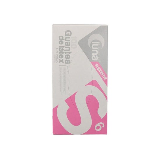 Luna Guantes Vinilo Sin Polvo T M 100 uds