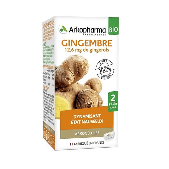 Arkopharma Arkocápsulas Jengibre 40 Perlas