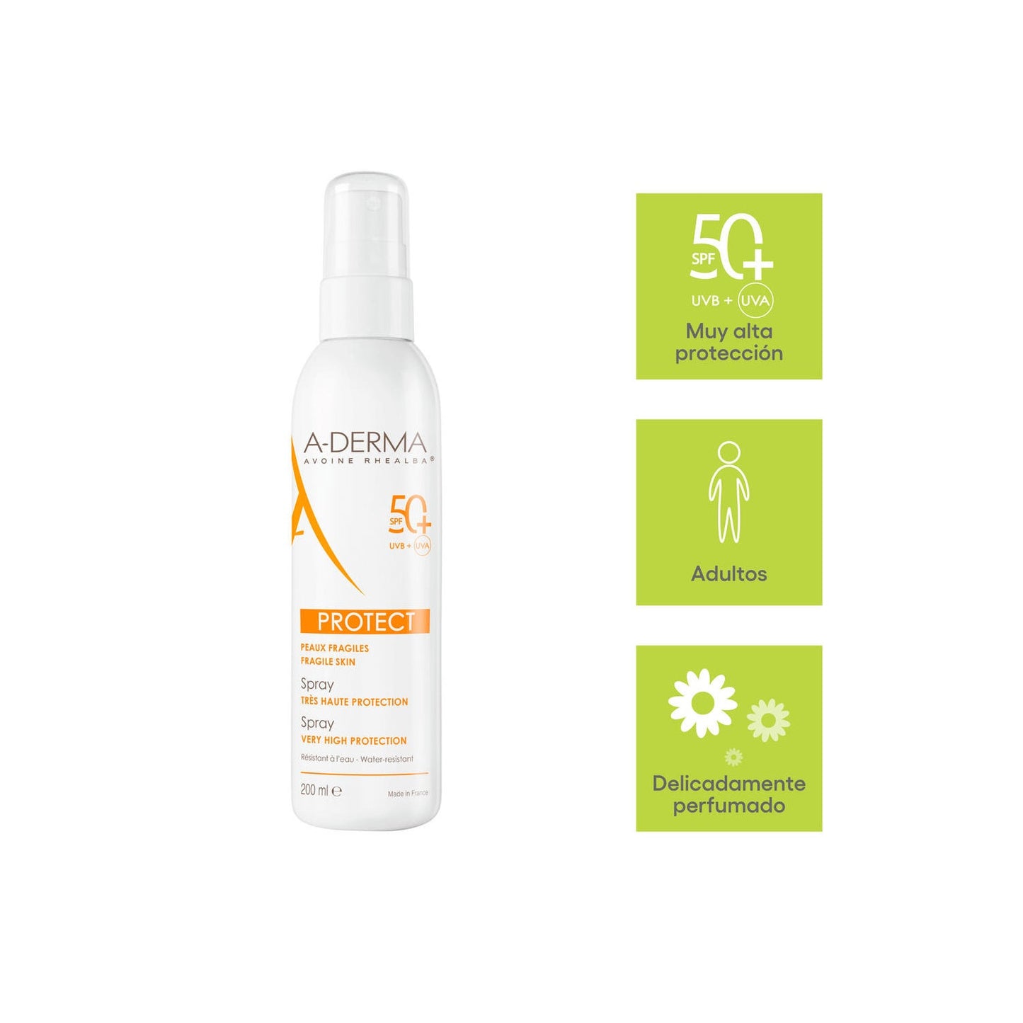A-Derma Protect Spray Solar SPF50+ 200ml