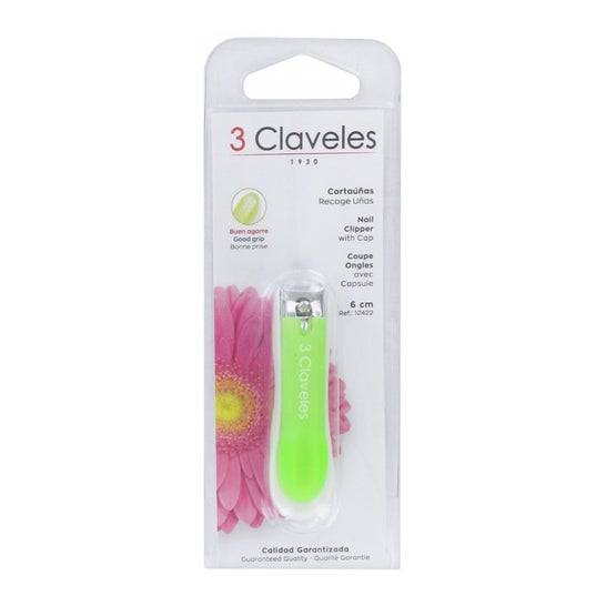 3 Claveles Coupe-Ongles avec Capuchon 6cm 1ud