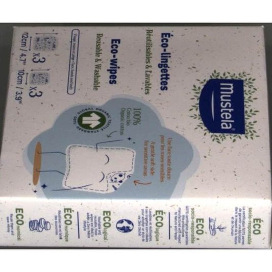 Mustela Bebé Eco-Toallitas Reutilizables Lavables 6uds
