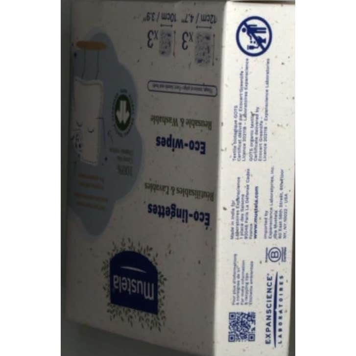Mustela Bebé Eco-Toallitas Reutilizables Lavables 6uds