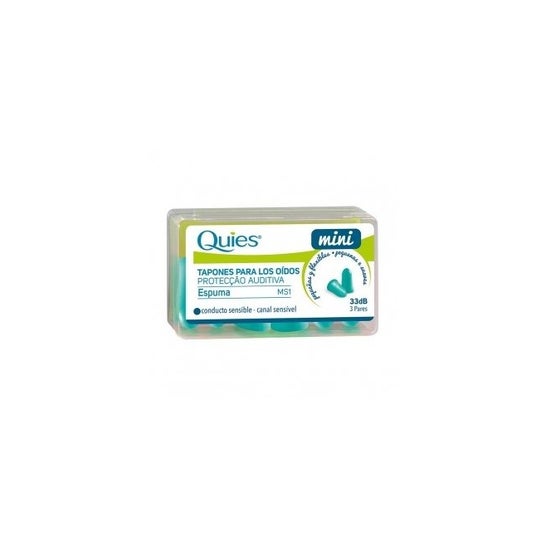 Quies Tapón Espuma Mini 33 dB (3 pares)