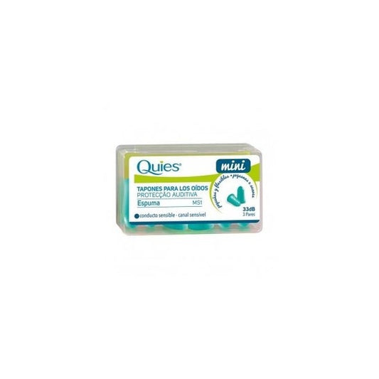 Quies Tapón Espuma Mini 33 dB (3 pares)