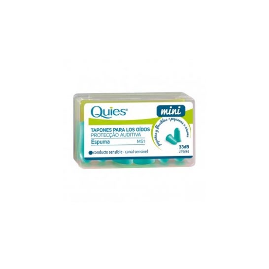 Quies Tapón Espuma Mini 33 dB (3 pares)